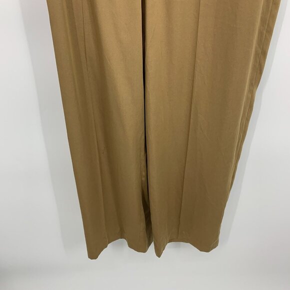 Club Monaco Trench Jumpsuit Brown Straight Leg Crop Tie Waist NWT - Picture 7 of 13